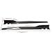 LOQTAHGDF Side Skirts for Mazda 3 Sedan 2003 2004 2005 2006 2007 2008 2009 2010 2011 2012 2013 2014, Side Wing Bumper Lip Splitter Anti Scratch Car Accessories,Black