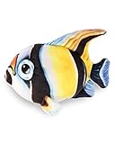 Real Planet Sea Life Plush - Soft Stuffed Animal Gift for Kids All Ages, Sea Ocean Fishing Plushie, Fun Christmas Birthday Gifts (Striped Angel Fish, 6.5