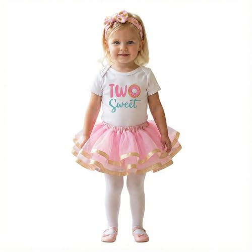 Image of Perfect Pairz 2nd Birthday Outfit Baby Girl Tutu Dress Set