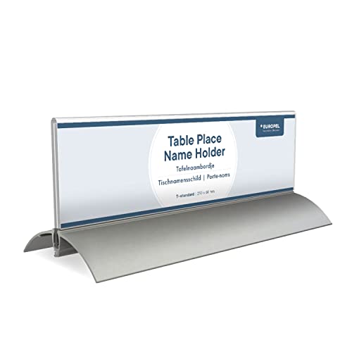 OPUS 2 350087-Tisch-Namensschild, Aluminium Acryl, 61 x 210mm Cover