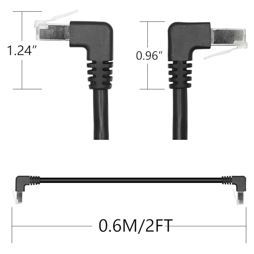 2 cables ethernet Cat6 blindados 60 cm RJ45 macho a macho miniatura 7