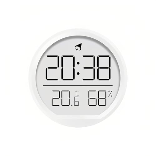 Lancoon LCD Digitaler Wecker mit Temperatur & Luftfeuchtigkeit Kleines Magnetisches Design Desktop Hängend 3 Arten von Platzierung 12/24 Stunden...