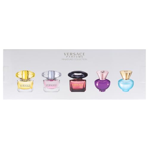 Image of Versace Miniatures Collection for Women - 5 Pc Fragrance Gift Set | Iconic Luxury Perfumes | Travel-Friendly & Perfect for Gifting
