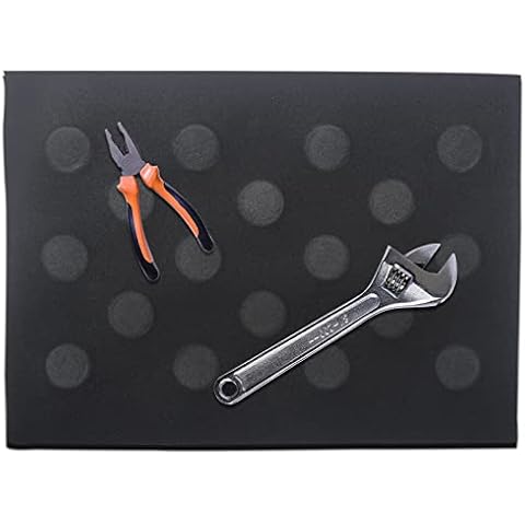 LAMJAD Magnetic Tool Mat Flexible Magnetic Tool Holder Pad- Wrenches, Bolts, Nuts, Screw and Other Parts Tray for Car, Garage, Home, Construction- 11.8"x8" Cover