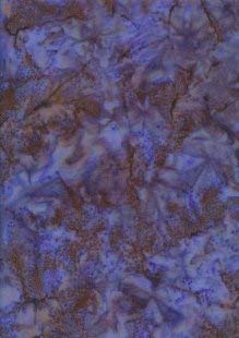 1/2 Metre | SSB-26 Blue 100% Cotton Handmade Java Batik Fabric Marble Effect Smoke Batik Patchwork Quilting Dressmaking 112cm / 44"
