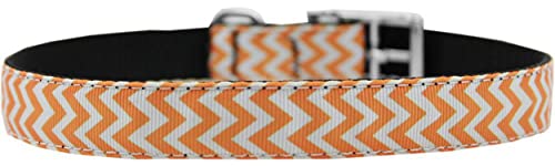 Mirage Pet Products Chevrons Nylon Dog Collar With Classic Buckle, Size 26, Pink #TOP6