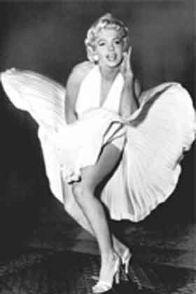 Marilyn Monroe vestido blanco Legend Gran laminado Póster