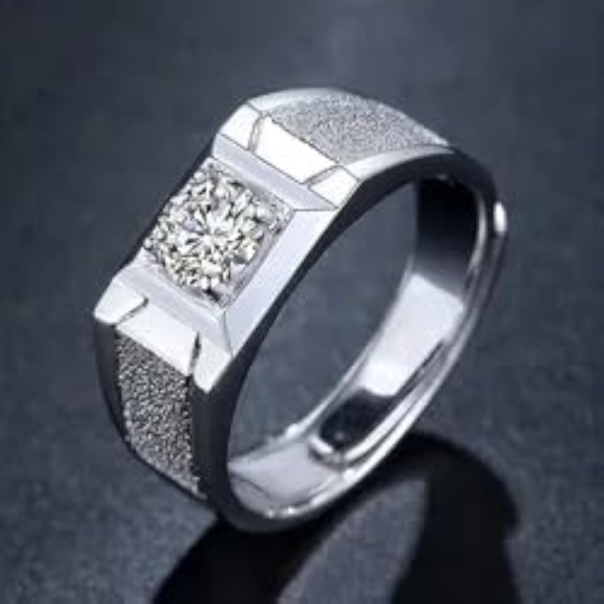 Stylish Adjustable Silver Ring for Men, Unisex