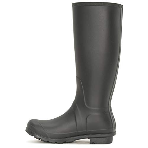 Womens Tall Muck Buckle Dog Walking Snow Rain Waterproof Wellington Boot - Black - UK6/EU39 - BL0290