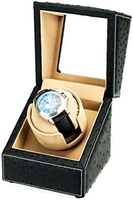 FENOKD Mechanical Watch Shaker Automatic Watch Winder Box, Quiet Motor and PU Leather, 5 Rotation Modes and AC Adapter