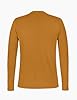 Enorsia Mens Long Sleeve Cotton T-Shirt 2 Pack Classic Crew Neck Tees in Maroon-Olive & Deep Blue-Mustard with Soft Breathable Fabric (L, Mustard/Deep Blue) #5