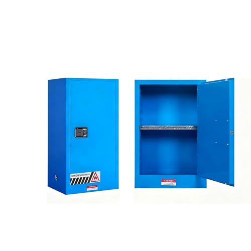 Armario para Almacenamiento de Productos químicos | Armario de Seguridad para líquidos peligrosos y ácidos | Taquilla de Seguridad de Grado Industrial y de Laboratorio