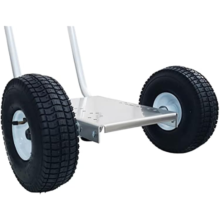 Ultimate Washer Professional Pressure Washer Cart Frame with Wheels and Push Handle (10 x 15, Silver)