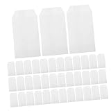 Beaupretty 50 Piezas Papel Translúcidas para Dulces y Galletas Sin Cierre Autoadhesivo Bolsas de Papel Engrasadas y Resistentes para Fiestas Envoltorios Versátiles para Postres y