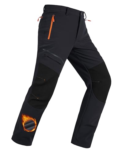 MAGCOMSEN Men's Snow Pants Winter Ski Hiking Waterproof Insulated Fleece Lined Warm Snowboard Pants...