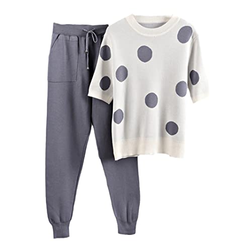 Survêtement femme sarouel gris et bleu idéal pour vos sorties urbaines