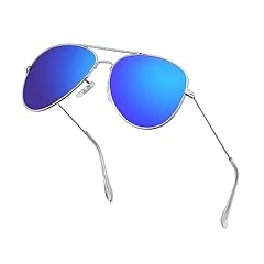 Dark Blue Lens/Silver Frame2