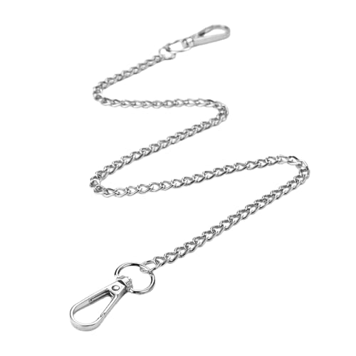 Debbery 53cm Trouser Chain, Men's and Women's Trousers, Silver Metal Hip-Hop Punk Accessories Chain, Premium Alloy No Fading, Suitable as A Fashion Accessory for Jeans, Wallets, Keychains