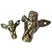 12 Pcs Vintage Bronze Wood Case Metal Legs Decorative Angel Shape Jewelry Box Feet Copper Toolbox Support Foot Antique Retro Gift Chest Corner Protector Medium Size (Length:1-3/4