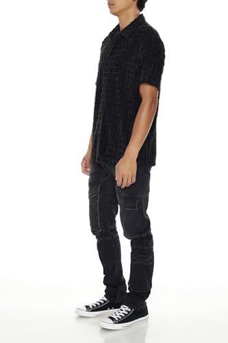 Forever 21 Men's Slim-fit Mid-Rise Cargo Jeans3