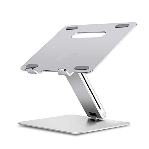 PHOCAR Laptop Riser, Portable Laptop Stand for Desk, Ergonomic Computer Stand Adjustable Height and Angle, Compatible with MacBook Air Pro, iPad Air Pro, Dell, HP, Acer, ASUS, Xiaomi, Surface