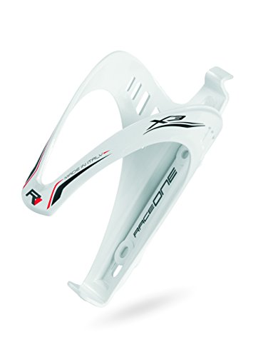 RACE ONE Porte BIDON X3 Race Brillant Blanc-Deco Noir