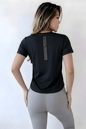 Image of Nexsus Apparels Gym T-Shirt for Women-Quick Dry Sports & Workout T-Shirt for Women, Activewear for Running, Casual & Gym Use, Available in Plus Size's