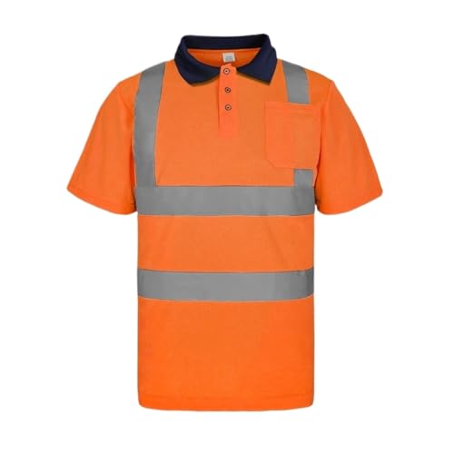 JYARZ Camisetas Reflectantes De Secado Rápido. Chalecos De Seguridad Nocturnos For Obras De Construcción.(Oranje,XL)