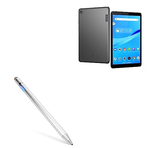 BoxWave Stylus Pen Compatible with Lenovo Tab M8 (2nd Gen) HD - AccuPoint Active Stylus, Electronic Stylus with Ultra Fine Tip - Metallic Silver