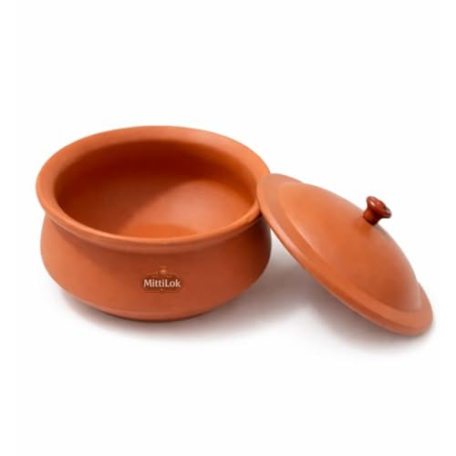 Buy MittiLok Clay Dahi Handi 2 L with Lid - Image 5