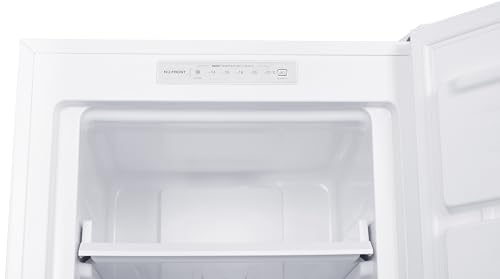 homeX Gefrierschrank NoFrost, Tiefkühlschrank groß - 161L Nutzinhalt, 4-Sterne Gefrieren, Freezer No Frost, Gefrierschränke freistehend, Super-Frost-Funktion, leise 39 dB, weiß, FSN1611E-W
