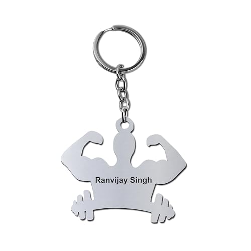 Image of SAVRI Personalized Keychain with Customized Name Engraving | Stainless Steel Round Professional Keychain
