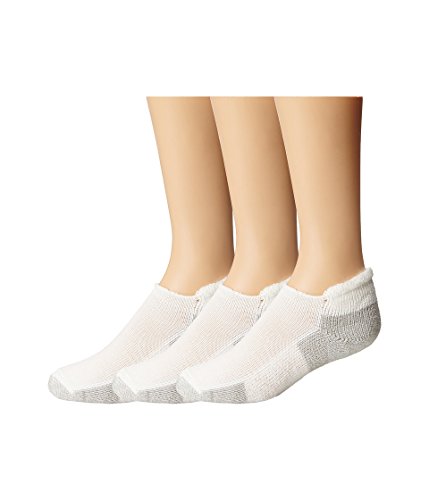 Thorlos Running Rolltop 3-Pair Pack White/Platinum MD (Men's Shoe 5.5-8.5, Women's Shoe 6.5-10)