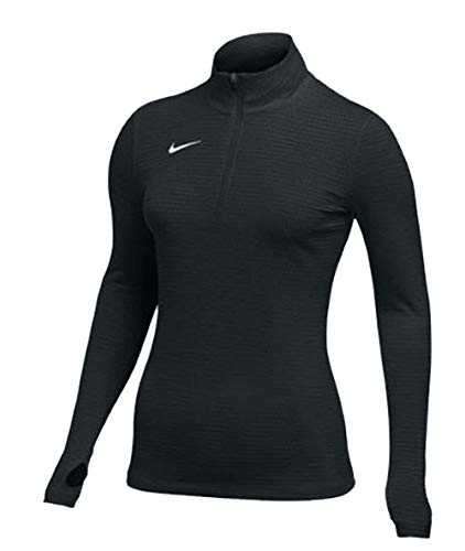 Nike Womens Dry Top 1/2 Zip Pullover Black/Grey/White Size Large
