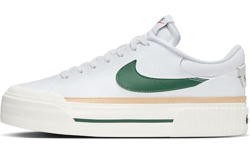 Nike Court Legacy Lift Women's Shoes (DM7590-107, White/Sail/Sesame/Fir)