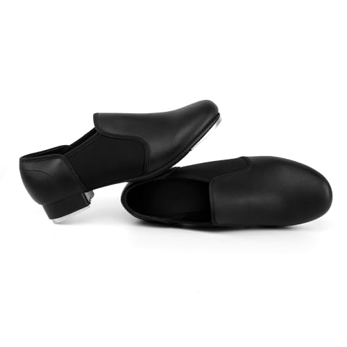 Unisex Tap Shoes PU Leather Slip On Dance Shoes for Women and Men2