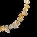 CRYSTALINES Natural Raw Golden Rutiled Quartz Gemstone Bolo Bracelet, Rough Crystals, Silver Plated, Hypoallergenic Jewelry, Polished Stone, Handmade Adjustable Chain, Gift for Women, 6+4inch