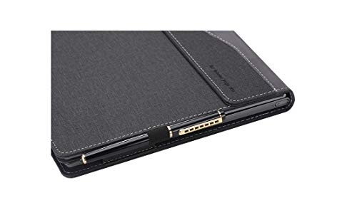 Honeymoon for 15" DELL XPS 15 9575/9550/ 9560/9570 Models Case Cover, PU Leather Folio Stand Protective Laptop Hard Shell Case Compatible for Dell XPS 15.6 Inch,red - Thumbnail 2