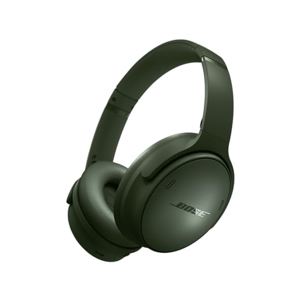Bose QuietComfort Bluetooth Headphones, Wireless Headphones, Over Ear Noise Cancelling Headphones with Mic, Up To 24 Hours of Battery Life, Cypress Green – Limited Edition Color