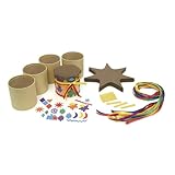 Colorations DIY Drum Kit, Set of 12, Native American, Foam Craft Kit, Self-Adhesive, for Kids, Toys for Kids, Early Learning, Multi-Cultural, Social Emotional, Social Sensitivity, Drumkit