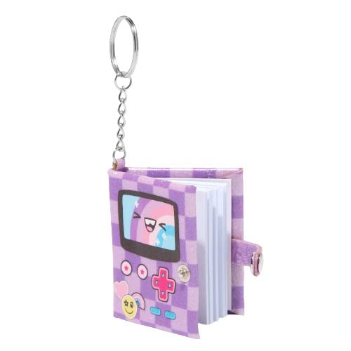 Claire's Cute Mini Keychains & Charms (Gamer Girl, Tiny Notebook, Purple) Fun Novelty Keyring Accessories Backpack, Handbag, Purse Pendants For Kids & Girls #TOP20