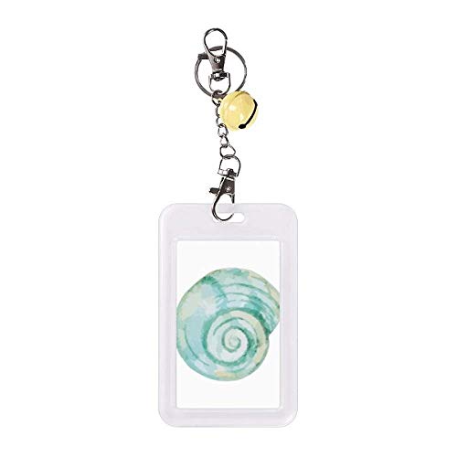 Étui de protection pour carte de crédit bleu marine avec motif escargot de mer