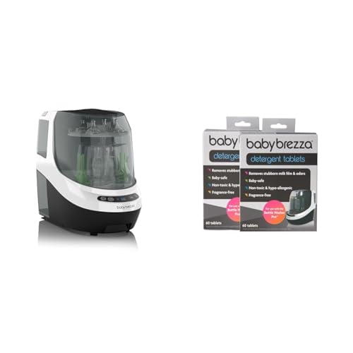 Image of Baby Brezza Bottle Washer Pro - Baby Bottle Washer, Sterilizer + Dryer & Official Detergent Soap Tablets for Baby Brezza Bottle Washer Pro, 120 Tablets