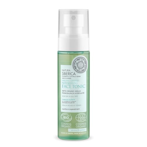 Natura Siberica TÓNICO FACIAL NUTRITIVO PARA PIEL SECA Y APAGADA CERTIFICADO ORGÁNICO, 100 ML
