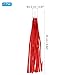 PATIKIL Bike Streamers, Colorful Scooter Handlebar Tassels Grips Ribbon Accessories Decorations for Bicycle Tricycle Handles, Red