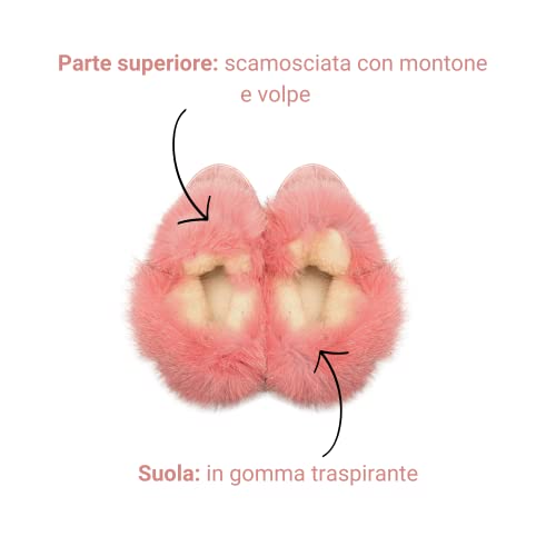 Stivaletto in pelle scamosciato con vera pelliccia...