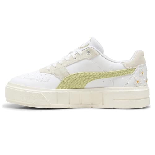 PUMA Womens Cali Court Embroidery Lace Up Sneakers Shoes Casual - Green - Size 8 M3