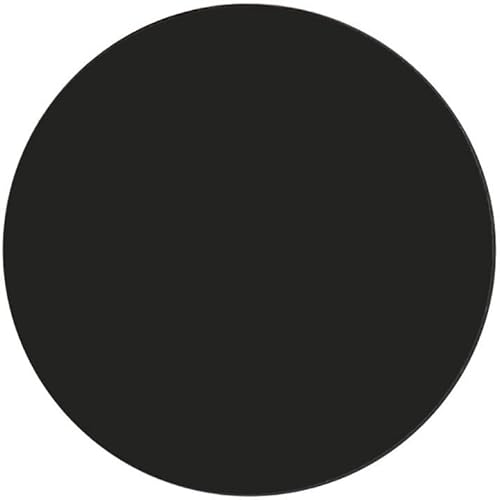 SEIWEI Protector de pared de silicona para pomo de puerta, almohadillas autoadhesivas redondas (negro, 1 unidad)