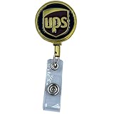 LEO Challenge Coins BL11-012 UPS Metal ID Reel Retractable Card Holder