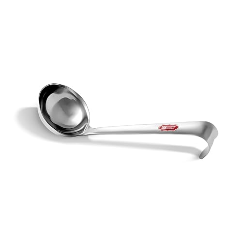 KITCHEN EXPERT, THE KITCHEN'S BEST - Ghee Tipri | Stainless Steel | Large Spoon for Ghee/Oil | Ladle for Ghee Degchi/Pot/Jar/Container | 1 Pc